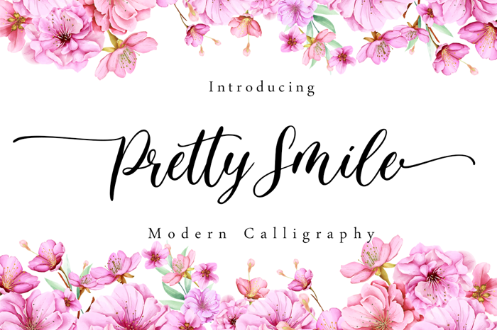 Pretty Smile Font poster