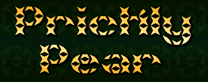 Prickly Pear Font poster