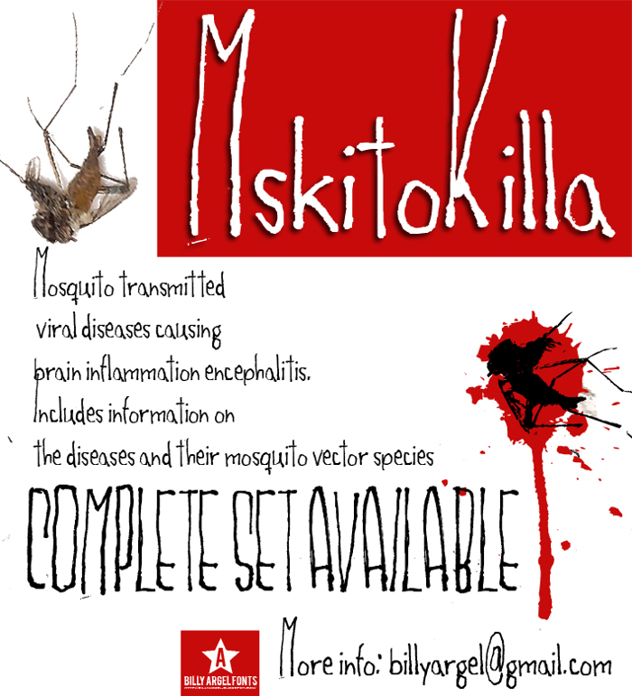 MSKITOKILLA Font poster