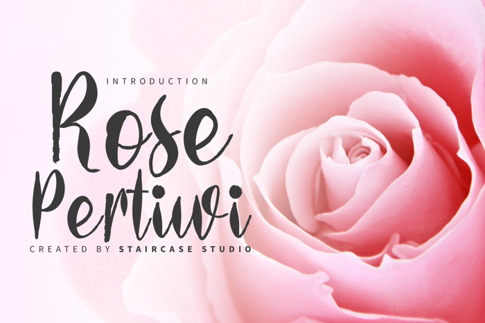 Rose Pertiwi Font poster