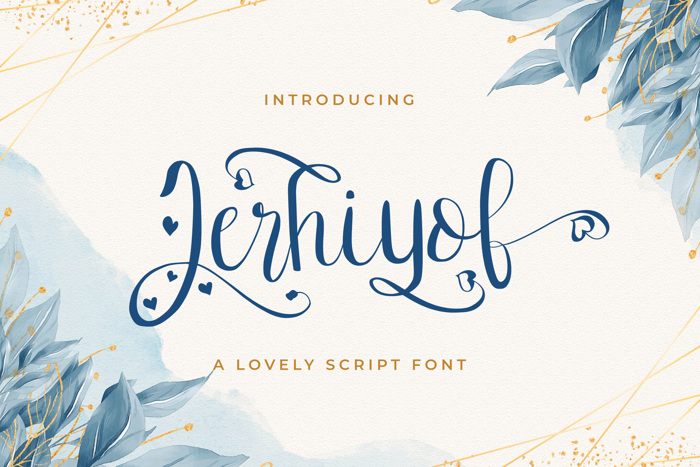 Jerhiyof Font poster
