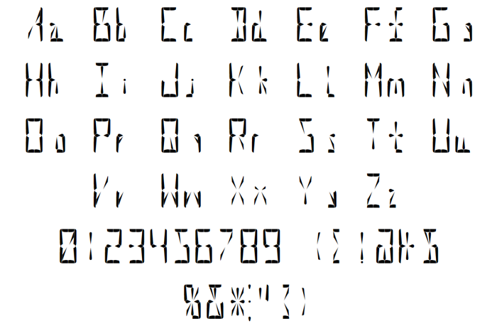 Supernova Display Font poster