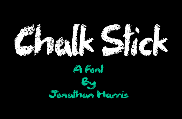 Chalk Stick Font poster