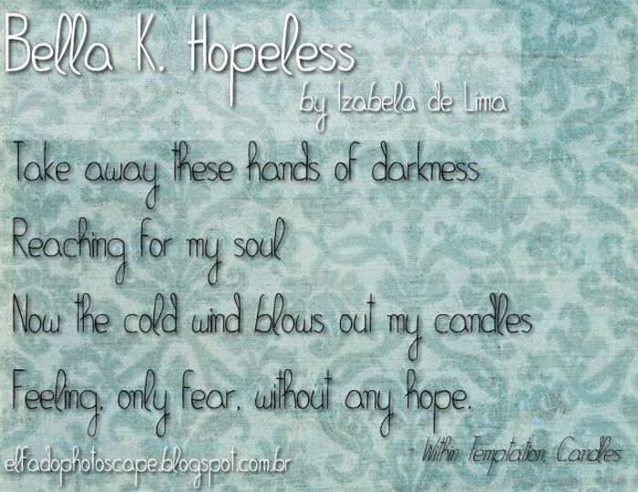Bella K. Hopeless Font poster