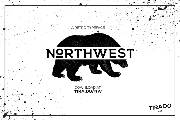 NORTHWEST Bold Font poster