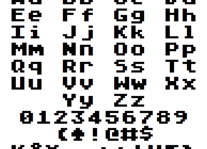 Atari Classic Font poster