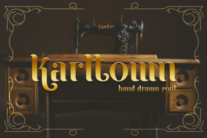 Karltown Font poster
