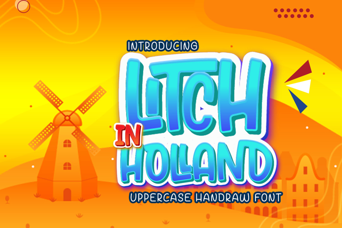 Litch In Hollad Personal Used Font poster