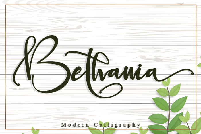 Bethania Font poster