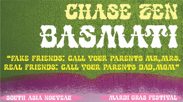 CHASE ZEN BASMATI Font poster