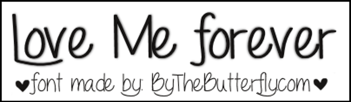 LoveMeForever Font poster