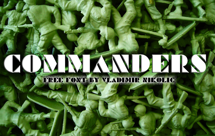Commanders Font poster