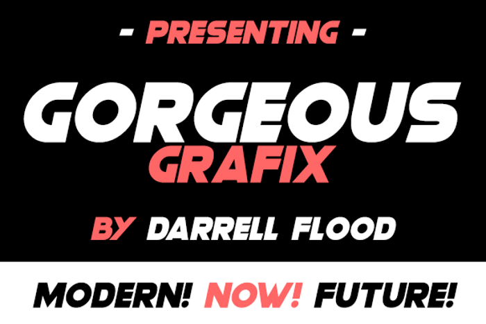 Gorgeous Grafix Font poster