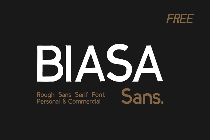 BIASA SANS Font poster