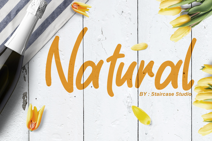 Natural Font poster