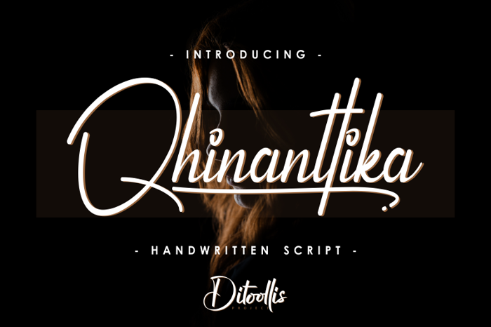 Qhinanttika Font poster