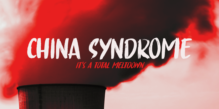 China Syndrome (Demo) Font poster