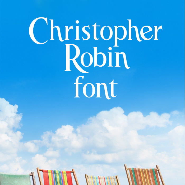 Christopher Robin Font poster