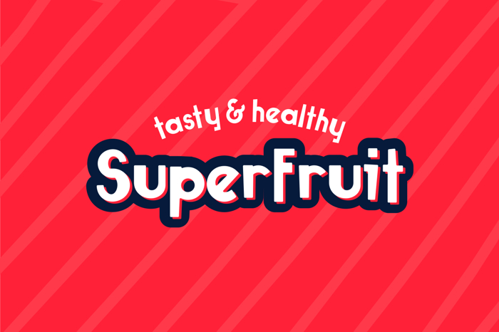 Superfruit Font poster