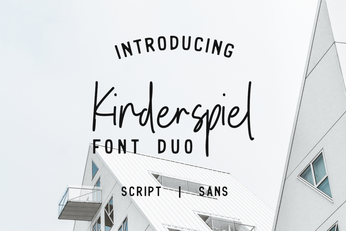 Kinderspiel Script DEMO Font poster