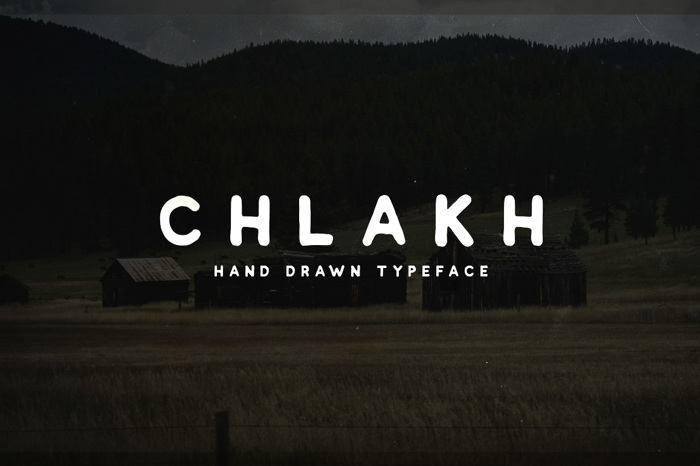 Chlakh Font poster