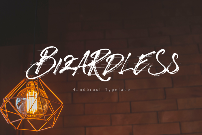Bizardless Font poster