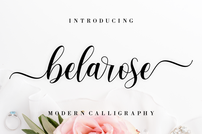 Belarose Font poster
