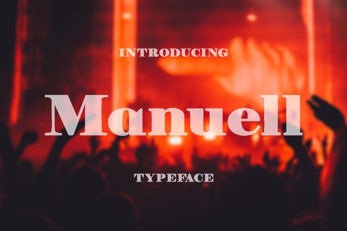 Manuell Font poster