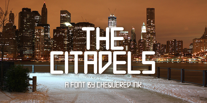 The Citadels Font poster