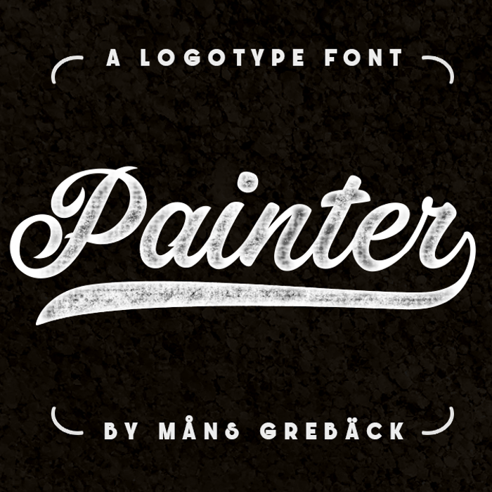 Painter Font poster