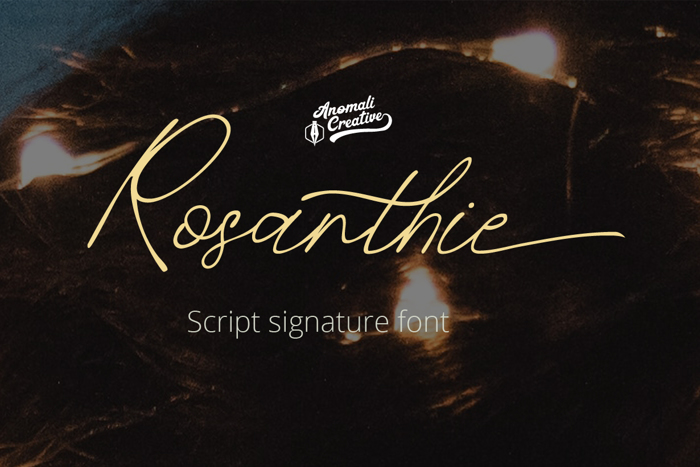 Rosanthie Font poster