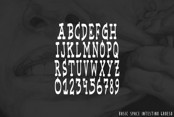 Basic Space Font poster