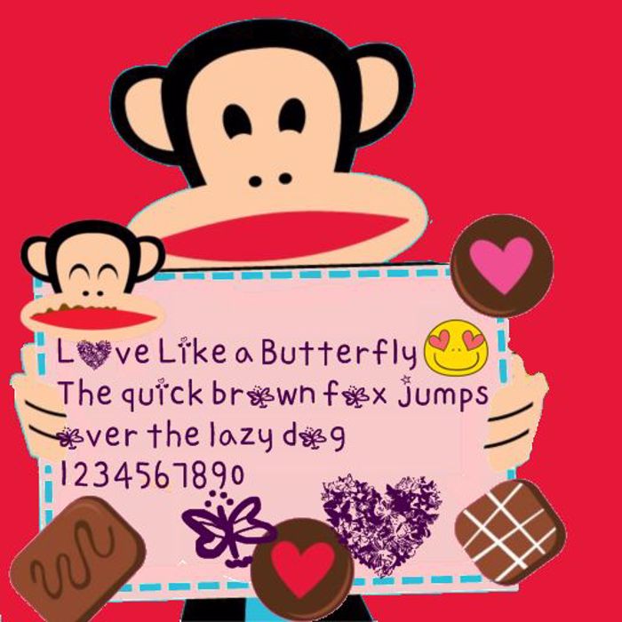 love like a butterfly by OUBYC Font poster