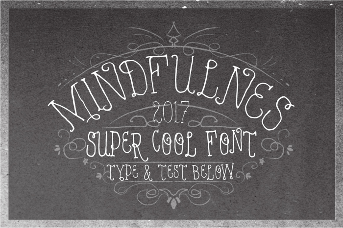 VTKS MINDFULNESS v2 Font poster
