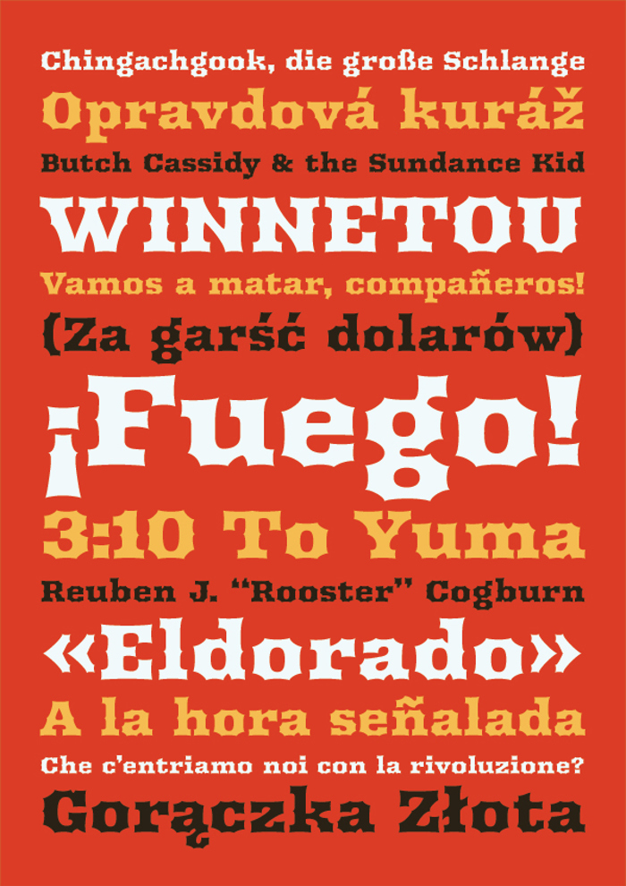 Arbutus Font poster