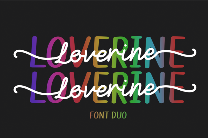 Loverine Font poster