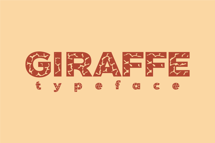 Giraffe Font poster