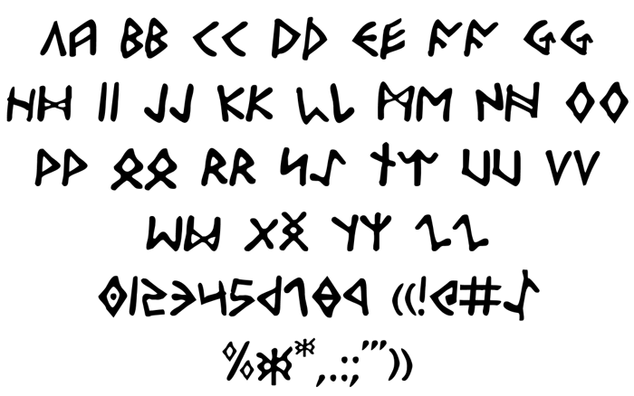 Odinson Font poster