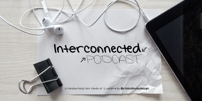 Interconnected Font poster