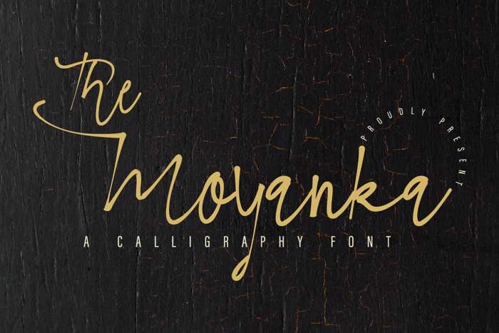 The Moyanka Font poster
