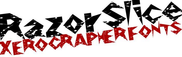 RazorSlice Font poster