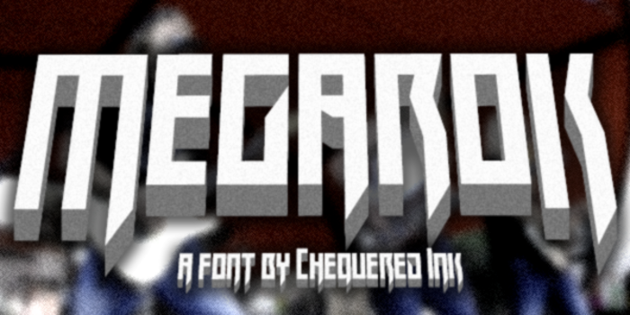Megarok Font poster