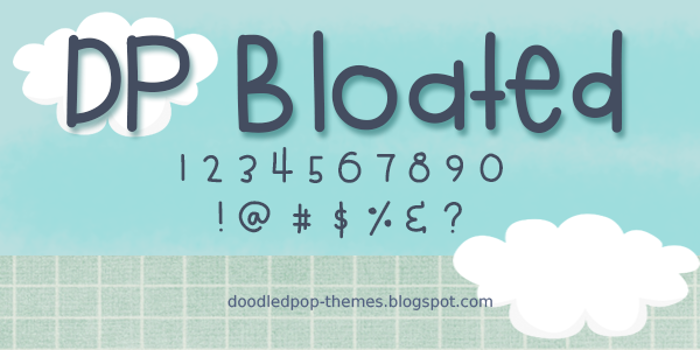 DPBloated Font poster