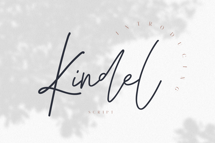 Kindel Script Font poster