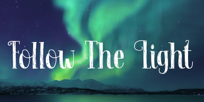 Follow The Light DEMO Font poster