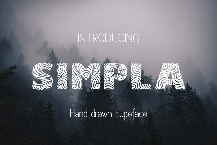 Simpla Font poster