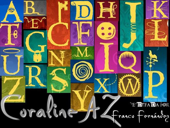 CoralineAZ Font poster