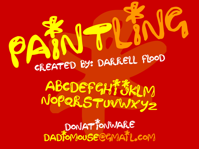 Paintling Font poster