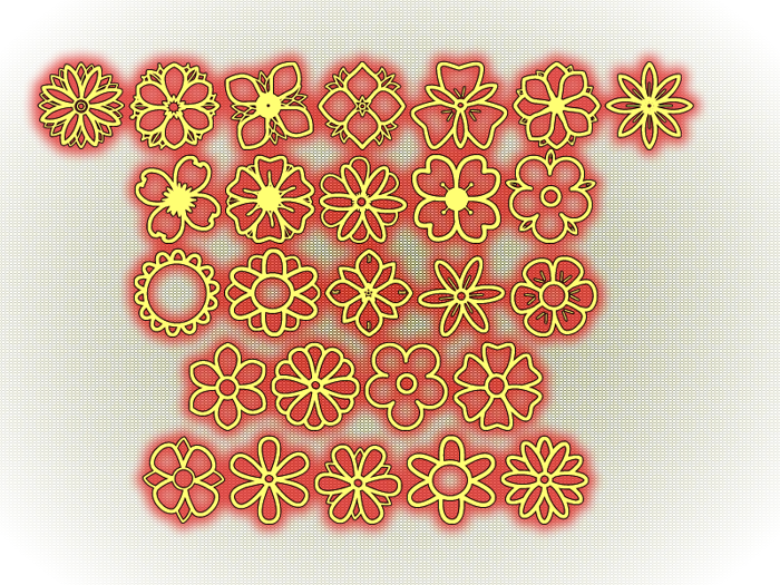 Second Flowers St Font poster