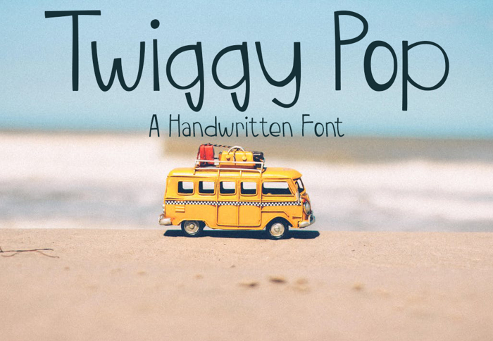 TwiggyPop Font poster